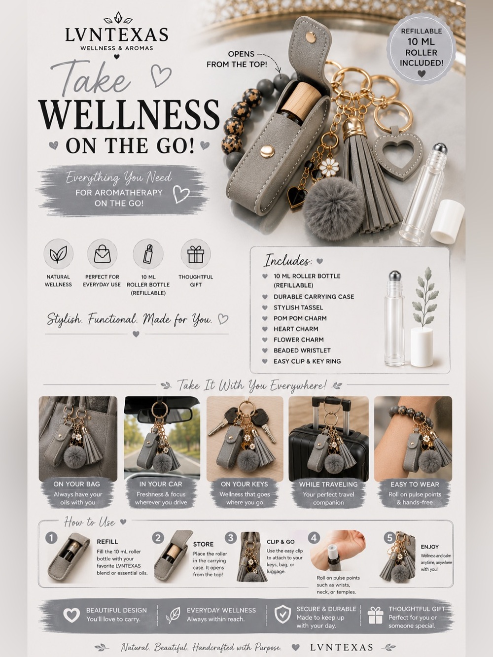 1. NWOT Custom Young Living Essential Oil Gift Set